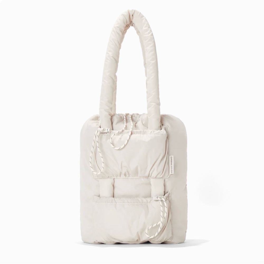 NEW Dagne Dover Kal Drawstring Tote in Moonbeam